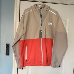 New Balance Red and Tan Performance Jacket